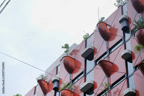 Organic building in Osaka, Japan