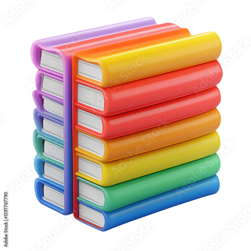 portfolio 3d icon isolated on a white background
