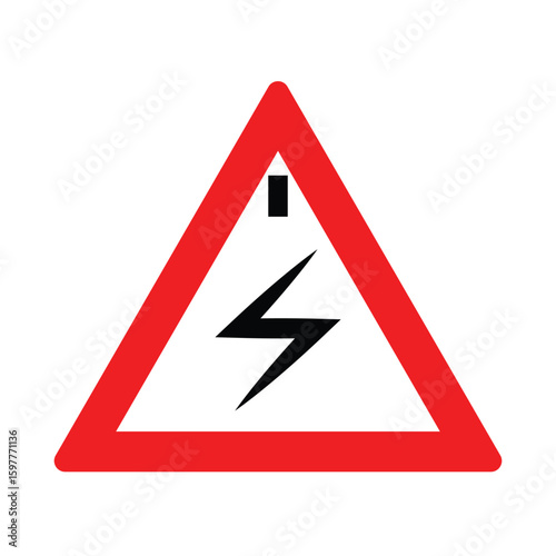 Triangle Overhead Electric Cables