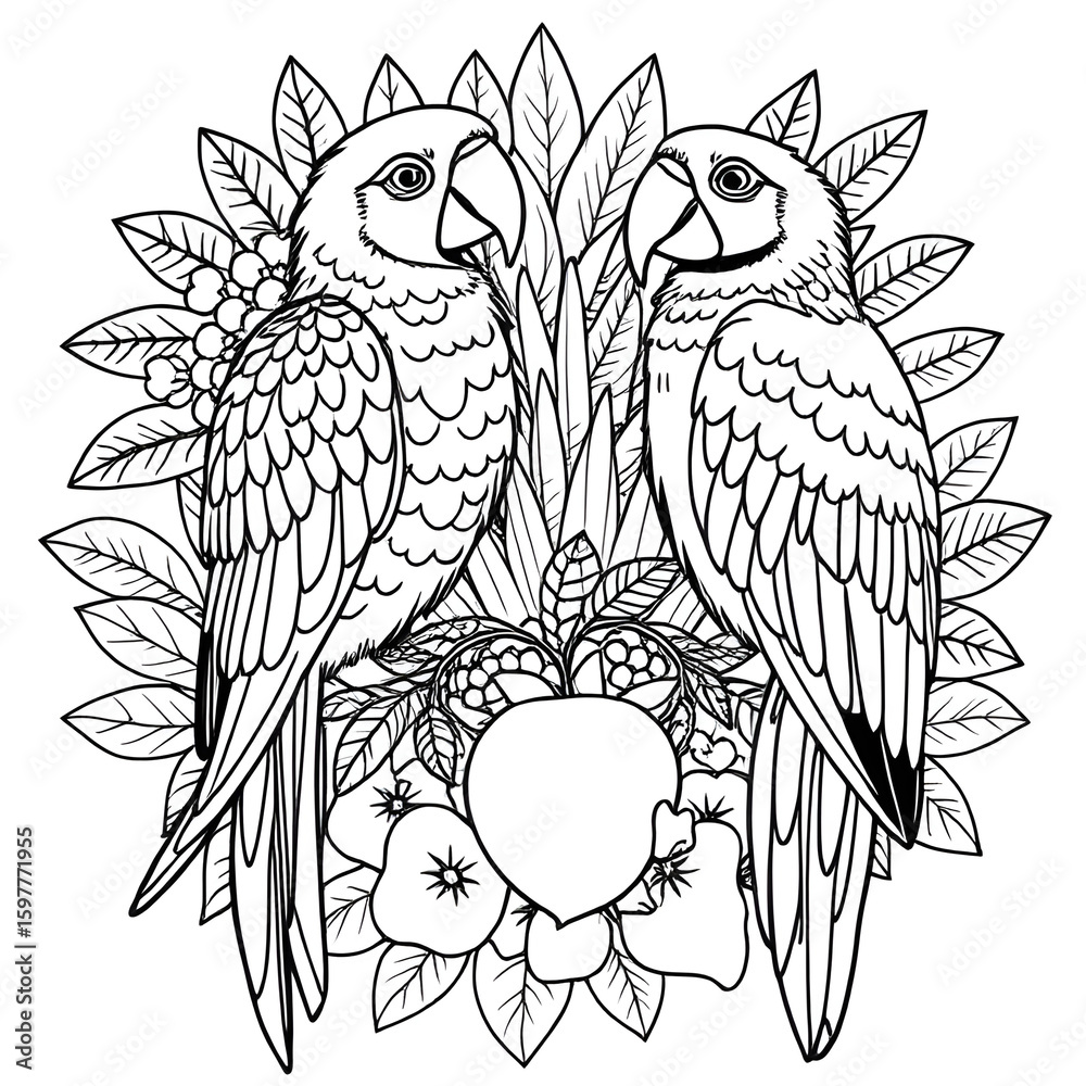 Naklejka premium animal mandala art