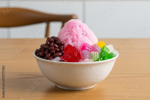 Es Campur is a popular Indonesian cold and sweet dessert made from a mix of ingredients served with shaved ice, syrup, and condensed milk.