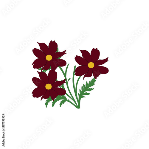 Flower with Colorful