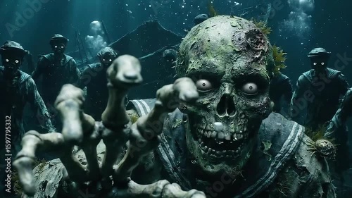 Deep Sea Terrors: An Underwater Zombie Horde