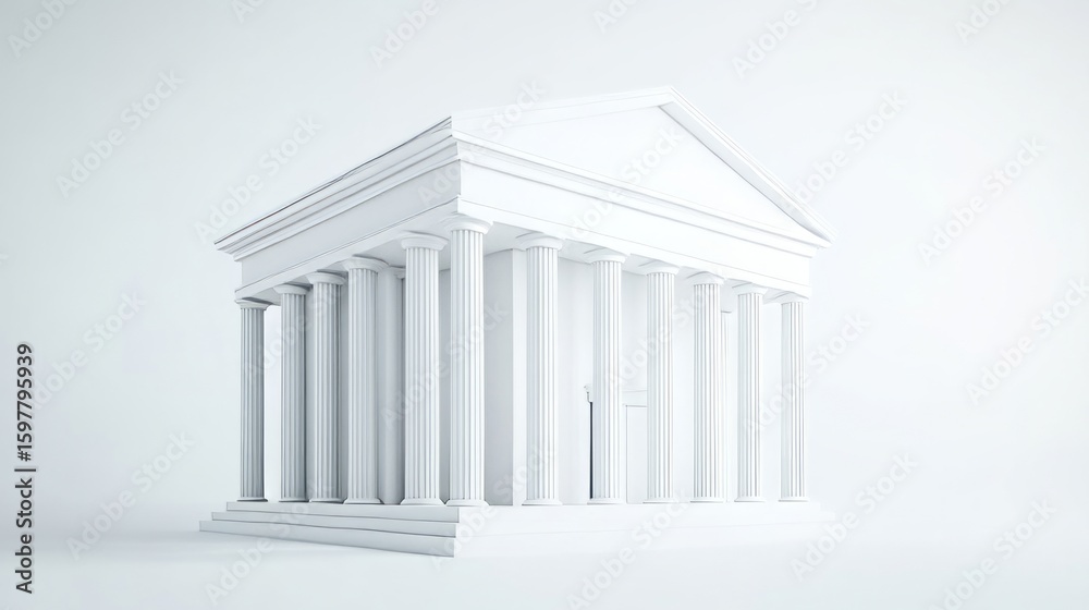 3d rendered illustration of a building 3d rendered illustration of a building