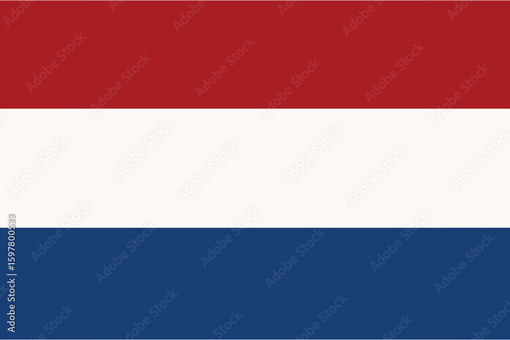 Netherlands flag vector illustration, ideal for Dutch themed projects and designs Netherlands flag vector illustration, ideal for Dutch themed projects and designs