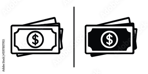 Financial Contrast: A graphic representation of monetary exchange, money bills presented in contrasting black and white, showcasing the duality of commerce and the value of financial assets.
