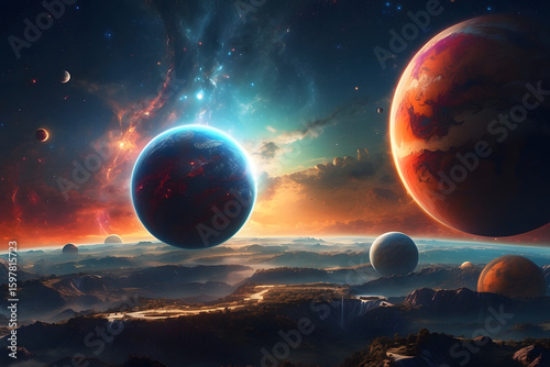 earth and moon