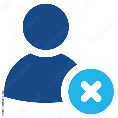 Принти на полотні Remove Contact Icon Element For Design
