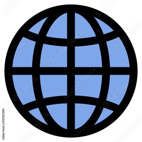 Globe Icon Element For Design