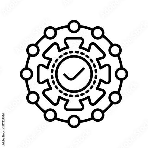 Integration Linear Style Icon