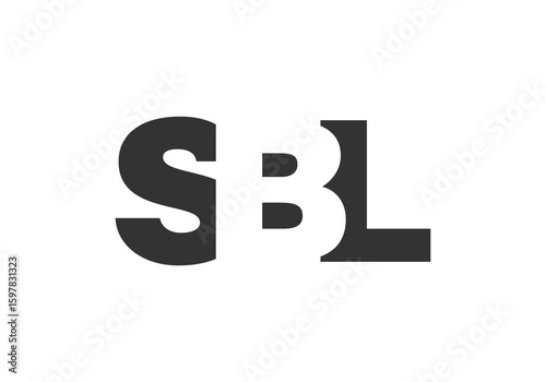 SBL logo design. Initial letter S B L bold font style for tech startups, consulting, corporate branding. Creative company name, headlines typography identity, trendy logotype.