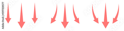 Airflow wave arrows icon set