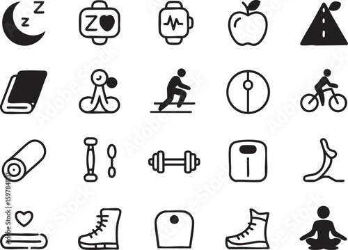Vector set of medical icons