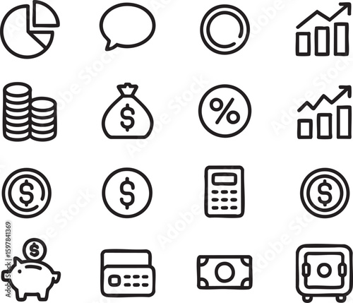 finance and banking icons