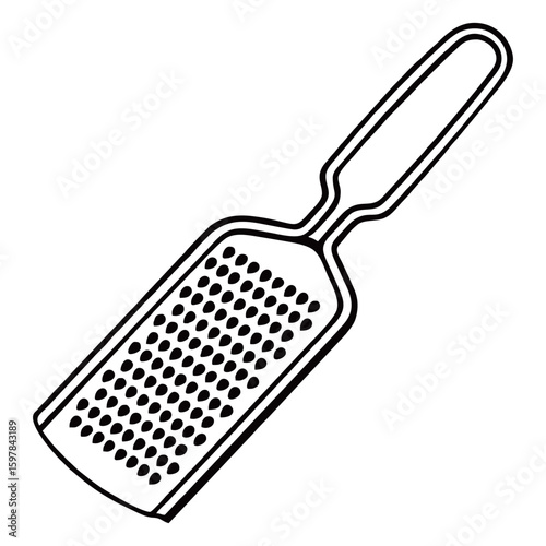 silhouette image of a grater with a transparent background