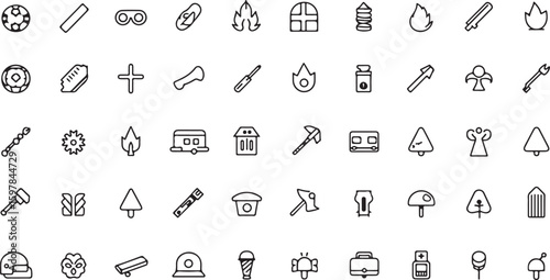 Vector set of black numbers and symbols icons for web and business design