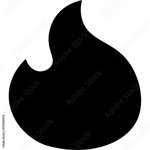 Fire icon vector Fire flame symbol Flame icon Flame glyph icon. Solid icon that can be applied anywhere, simple, pixel perfect and modern style