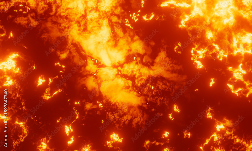 Naklejka premium Abstract flame. Fire burn background