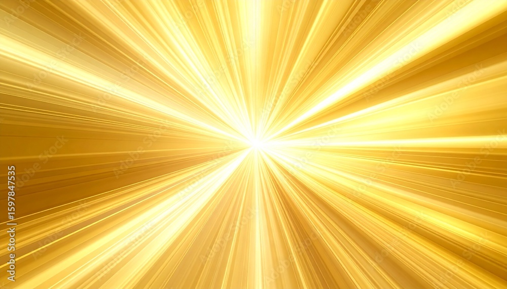 Obraz premium Dynamic background material with gold rays