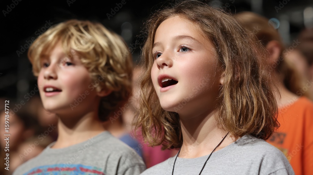 Children's Choir Singing Performance Children's Choir Singing Performance