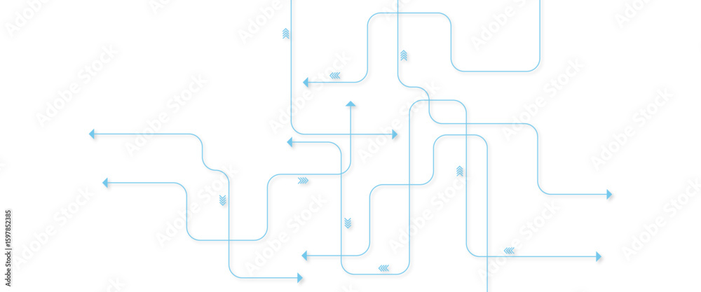 Obraz premium Vector digital technology white background. Concept with technology blue line.