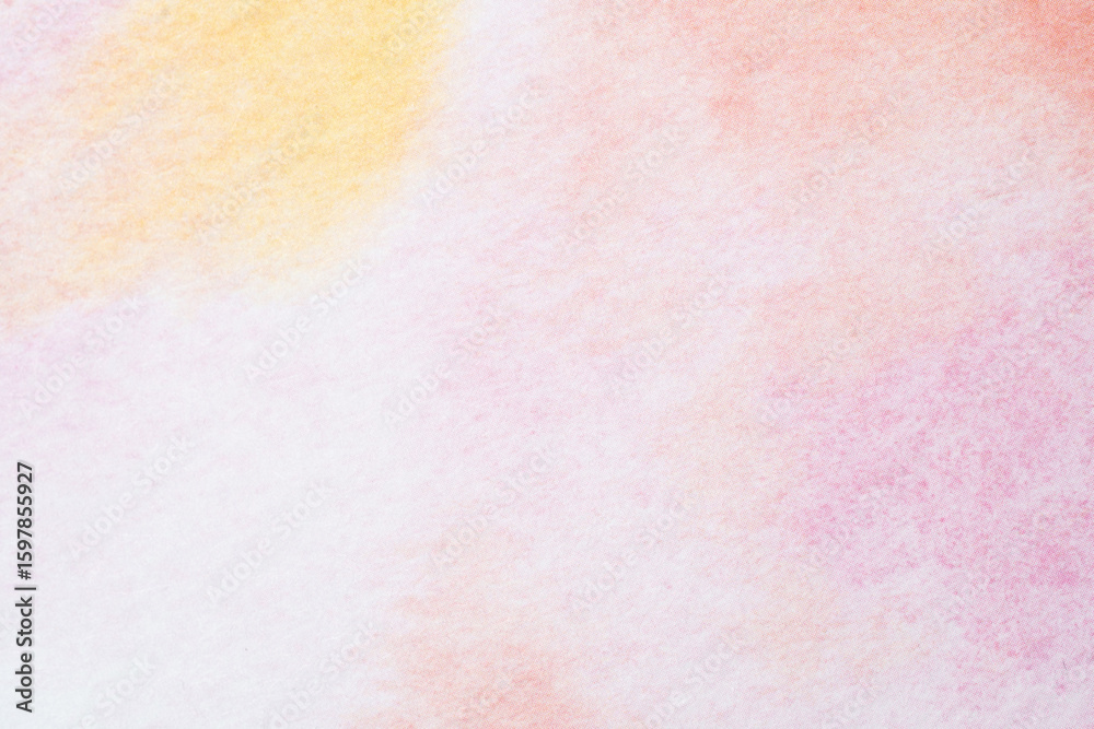 Fototapeta premium Abstract Watercolor Paper Background in Pink and Yellow