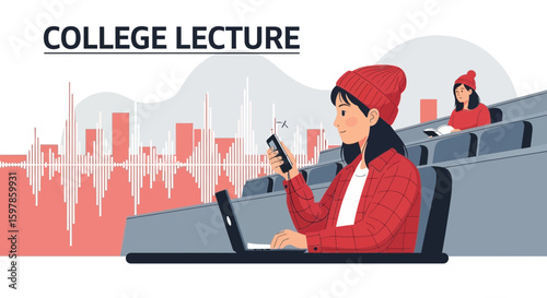 Auditorium Technology: Students Engaged in Mobile Learning During College Lecture