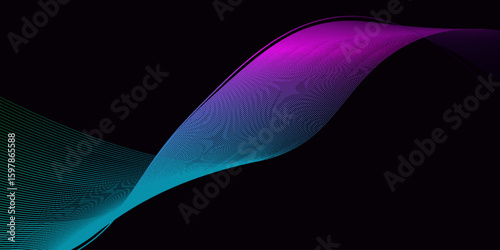 lines waves Premium background design with diagonal line pattern in black colour. Digital vector horizontal template for lux business banner