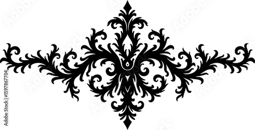 Set of black and white floral ornaments, pattern, vector, design, floral, decoration, ornament, flower, tattoo, art, illustration, element, seamless, vintage, wallpaper, ornate, black, leaf, style, cr