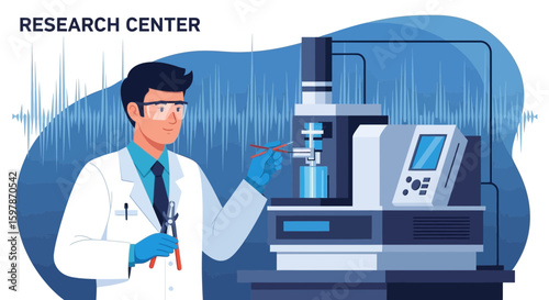 Expert Scientist Conducting Innovative Research in Cutting-Edge Laboratory Environment