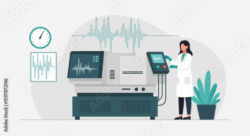 Innovative Medical Research Featuring Scientist Conducting Experiment in Laboratory