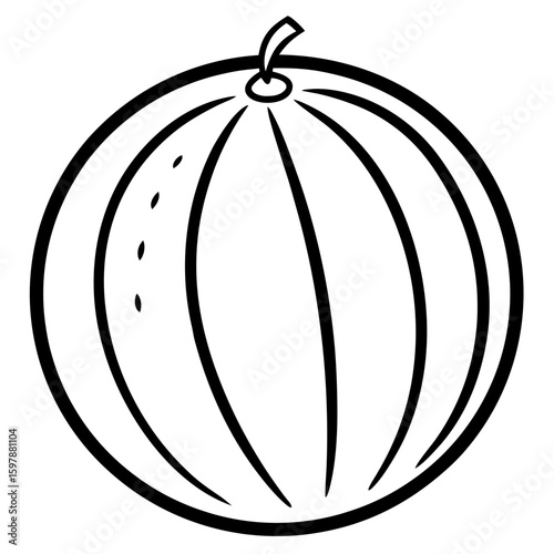 Watermelon  fruit vector illustration perfect for posters, icon, t-shirts, cards, wall art prints and ai design.
