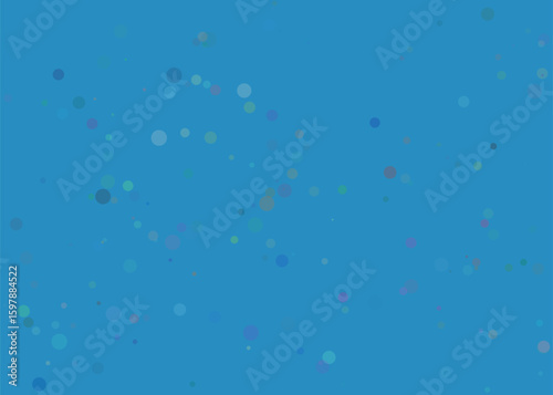 Abstract blue background with scattered light particles and subtle bokeh effect