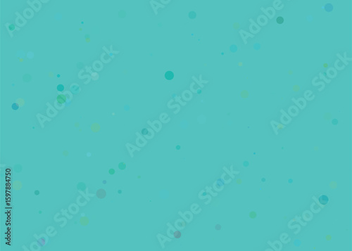 Abstract teal background with subtle speckled texture and light particles