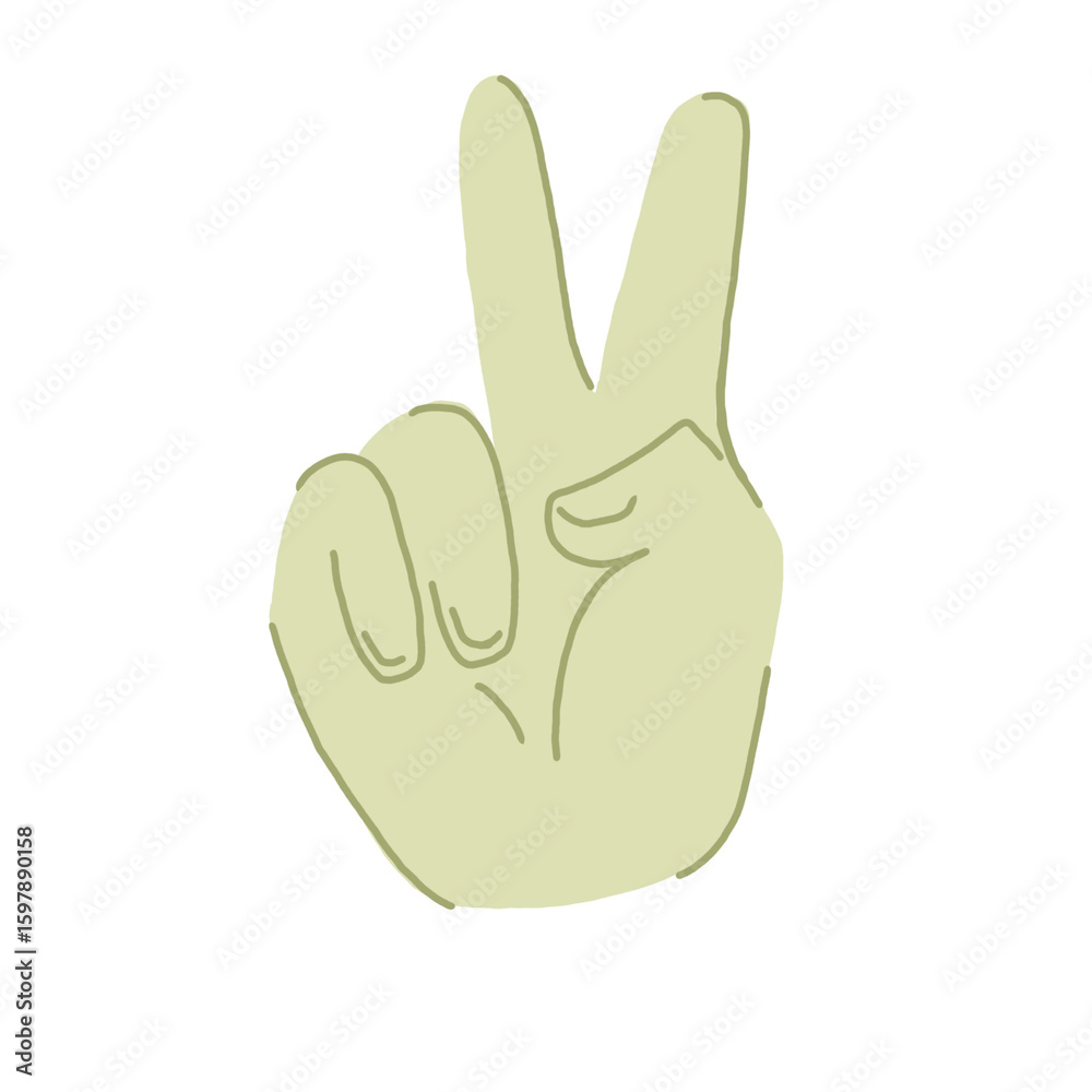 Fototapeta premium Peace gesture
