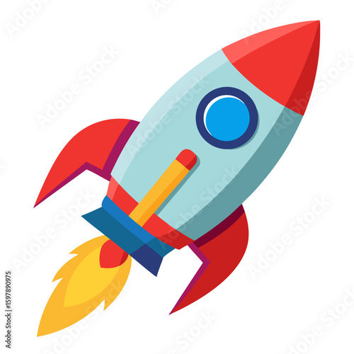 Free Download Cartoon Rocket Ship PNG – Transparent Background Clipart for Space Designs - GFXLoad