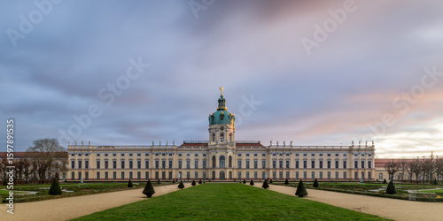 Canvas Print Charlottenburg Palace Sunset
