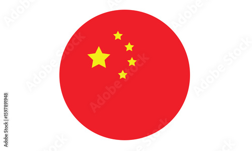 China flag vector design.
