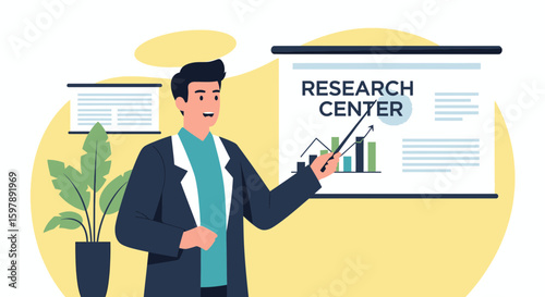 Professional Presentation On Research And Development At A Modern Facility