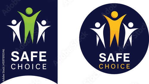 A safe choice logo showcasing community support and a secure environment