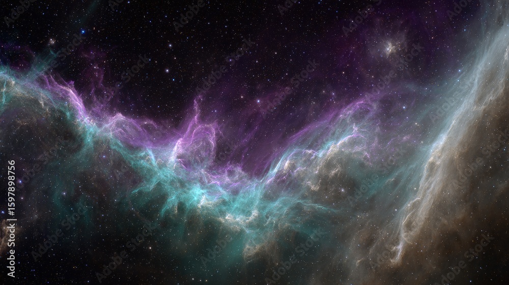 Fototapeta premium Colorful Nebulae In Deep Space
