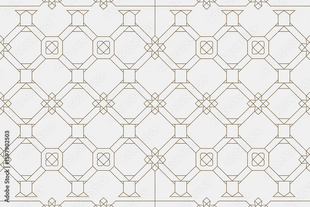 Fototapeta premium An elegant and seamless geometric pattern with repeating shapes, creating a modern and decorative background texture