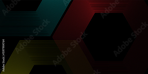 Black abstract background design simple. Premium stripe texture for banner  business backdrop. Modern good