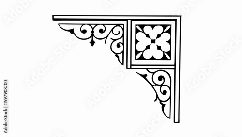 celtic ornament vector for border corner 