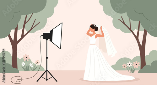 Capturing The Bride Preparing For Her Wedding Day In A Stylish Photography Session
