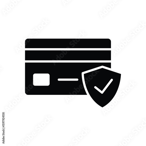 secure payment icon vector design template simple and clean