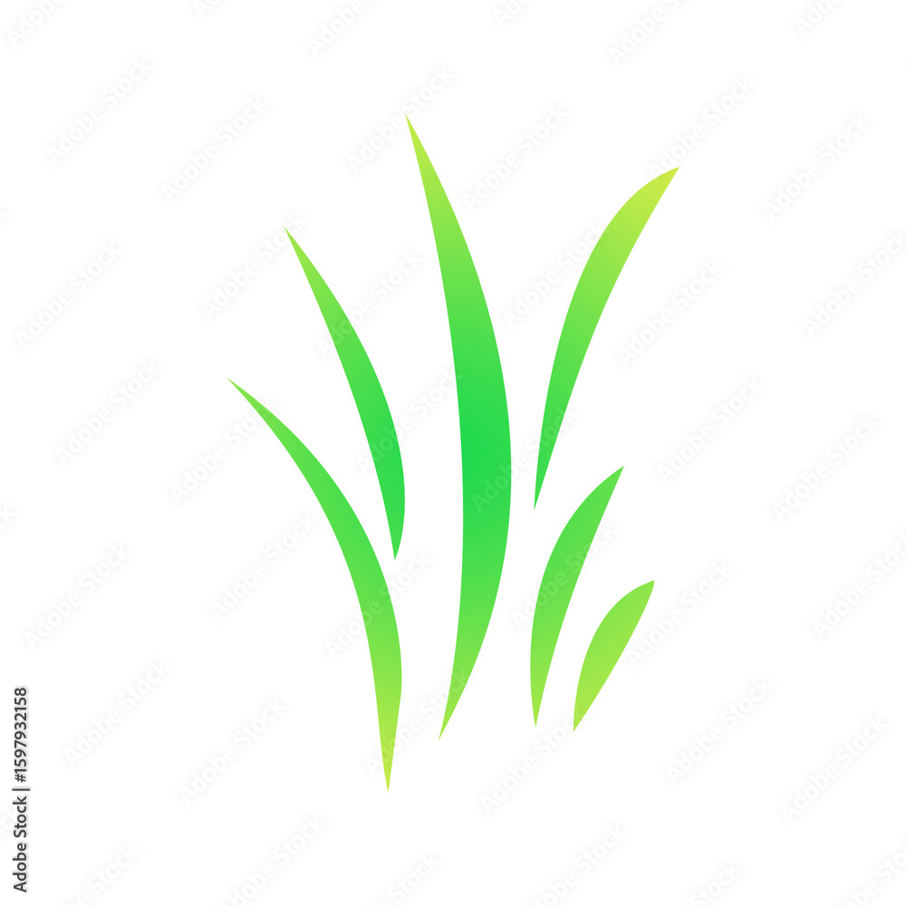 Obraz premium green grass on transparent background