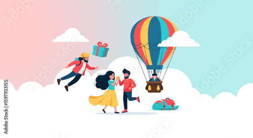 Celebratory Adventures In The Sky With Festive Hot Air Balloon Ride