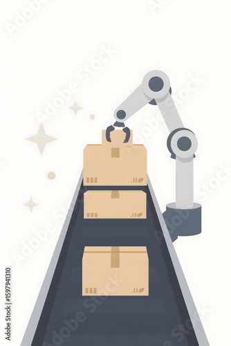 Automated Warehouse Sorting System with Robotic Logistics Technology