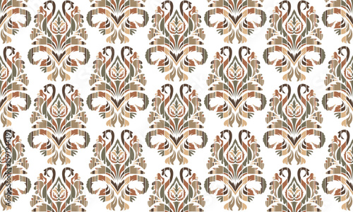 Motifs African boho paisley Floral Ikat pattern embroidery border. Ethnic ikat floral Ethnic Indian Pattern Ikat pattern Ethnic Pattern.seamless patterns.